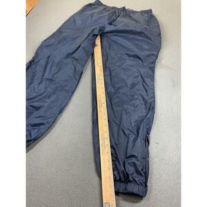 Vintage USA Olympic Pants Mens Large Blue Nylon Track Warm Up Elastic Cuff